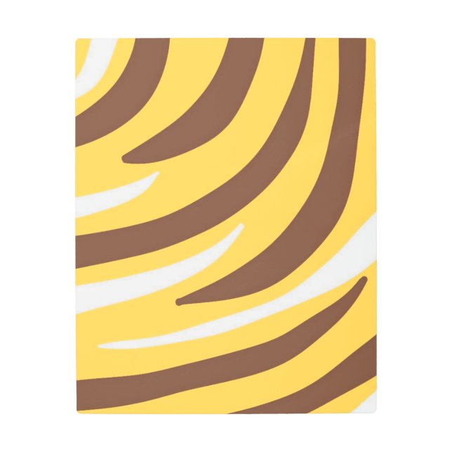 タイガー抽象芸術 メタルプリント (正面)