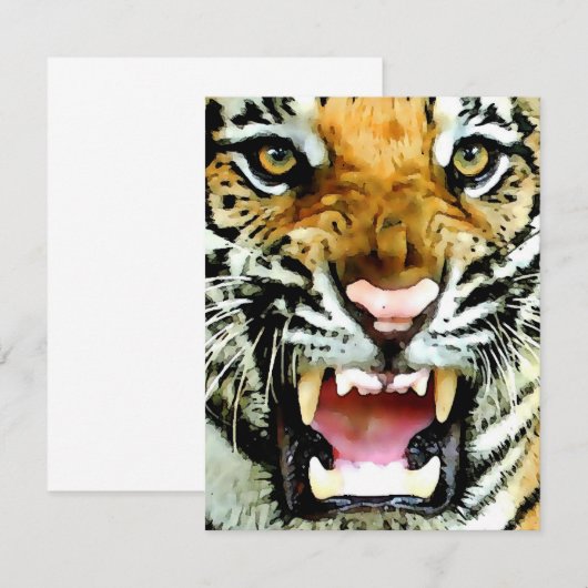 タイガー招待状 招待状 (正面/裏面)