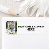 タイガー撮影差出人住所ラベル ラベル (インサイチュ)