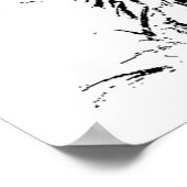 タイガー攻撃のポスタープリント – タイガーシルエット ポスター (角)