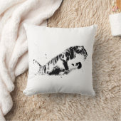 タイガー攻撃 クッション (ブランケット)