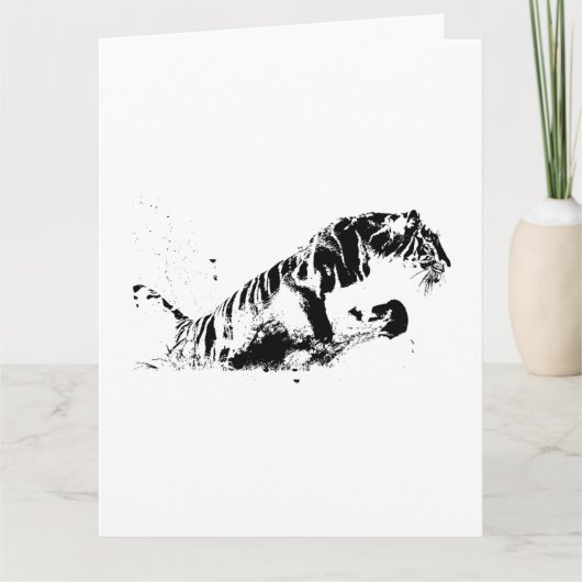 タイガー攻撃 サンキューカード (正面)