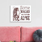 タイガー日本のアートスタイルやる気を起こさせる引用文 キャンバスプリント (インサイチュ (リビング))