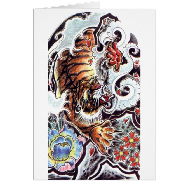 タイガー日本のタトゥー (正面)