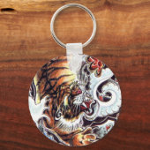 タイガー日本のタトゥー キーホルダー (正面)