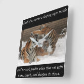 タイガー時計 スクエア壁時計 (傾斜)