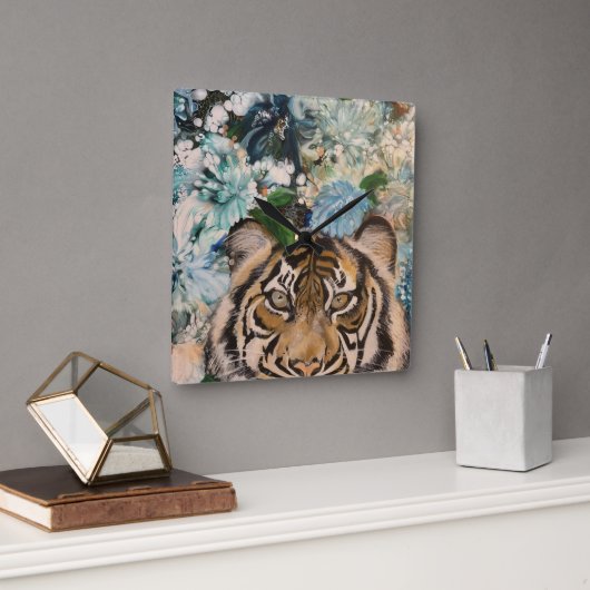 タイガー時間 スクエア壁時計 (オフィス)