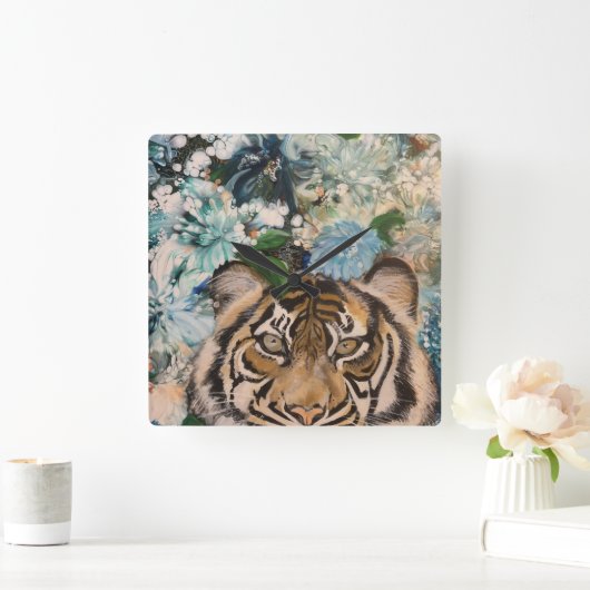 タイガー時間 スクエア壁時計 (ホーム)