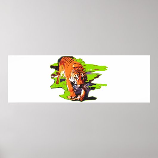 タイガー歩く ポスター (正面)