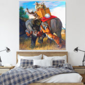 タイガー狩りブリトンリヴィエール1920 キャンバスプリント (インサイチュ (寝室))