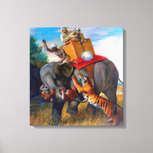 タイガー狩りブリトンリヴィエール1920 キャンバスプリント (正面)