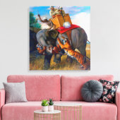 タイガー狩りブリトンリヴィエール1920 キャンバスプリント (インサイチュ (リビング))