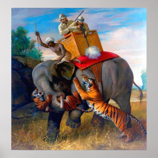 タイガー狩りブリトンリヴィエール1920 ポスター (正面)