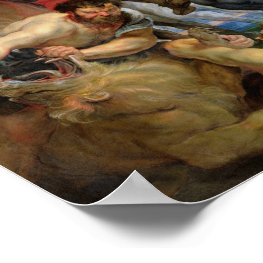 タイガー狩り, c.1616 ポスター (角)