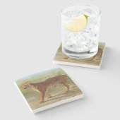 タイガー王室の・マーチング(Rosa Bonheur) ストーンコースター (横)