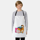 タイガー疲れ エプロン (着用した状態)