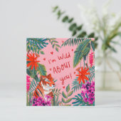 タイガー私はあなたがピンクバレンタインデーのカードについてワイルド カード (スタンド正面)