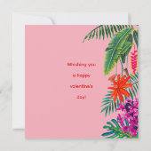 タイガー私はあなたがピンクバレンタインデーのカードについてワイルド カード (裏面)