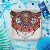 タイガー紙プレート ペーパープレート (パーティー)