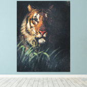 タイガー素晴らしズ・ヘ絵画ッド キャンバスプリント (インサイチュ (ウッドフロア))