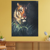 タイガー素晴らしズ・ヘ絵画ッド キャンバスプリント (インサイチュ (リビング))