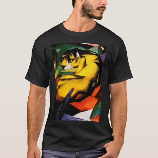 タイガー絵を描ズバイフランツ・マーク Tシャツ (正面)