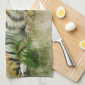 タイガー絵画ズ キッチンタオル (四つ折り)