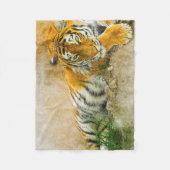 タイガー絵画ズ フリースブランケット (正面)