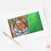 タイガー絵画ズ 長方形シール (封筒)