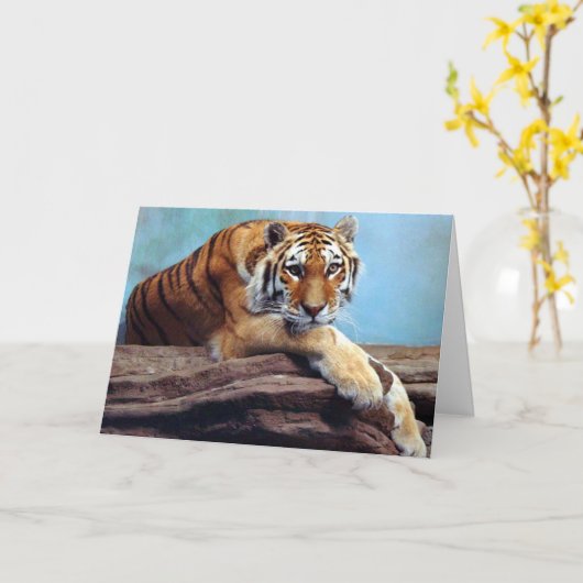 タイガー考えズ・オブ・ユー カード (黄色い花)