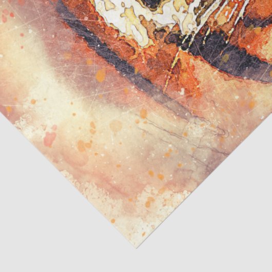 タイガー芸術的ウォーターの色の切り離しティッシュペーパー 薄葉紙 (詳細)