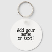 タイガー芸術的キャット顔ヘッドパーソナライズされたオレンジ キーホルダー (裏面)