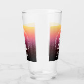 タイガー虎赤金ゴールド中国の〔占星術の〕十二宮図月記号 タンブラーグラス (右)