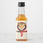 タイガー血味酒ボトルラベル リキュールボトルラベル (正面)