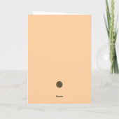 タイガー誕生日カードの年 カード (裏面)