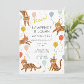 タイガー誕生日パーティーの2つの名前 招待状 (スタンド正面)