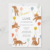 タイガー誕生日パーティー 招待状 (正面)