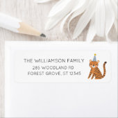 タイガー誕生日差出人住所 ラベル (インサイチュ)