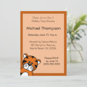 タイガー誕生日招待状 招待状 (スタンド正面)