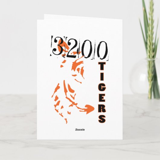 タイガー誕生日 カード (裏面)