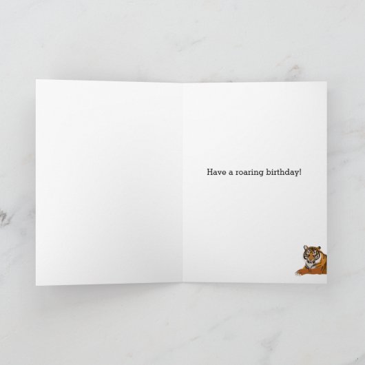 タイガー誕生日 カード (内部)