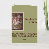 タイガー誕生日 カード (裏面)