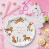 タイガー誕生日 ペーパープレート (パーティー)