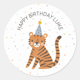 タイガー誕生日 ラウンドシール