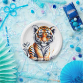 タイガー誕生祝い ペーパープレート (パーティー)