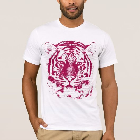タイガー赤と白顔 Tシャツ (正面)