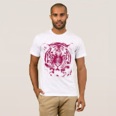 タイガー赤と白顔 Tシャツ (正面フル)