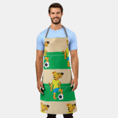 タイガー遊ズ・サッカー エプロン (着用した状態)