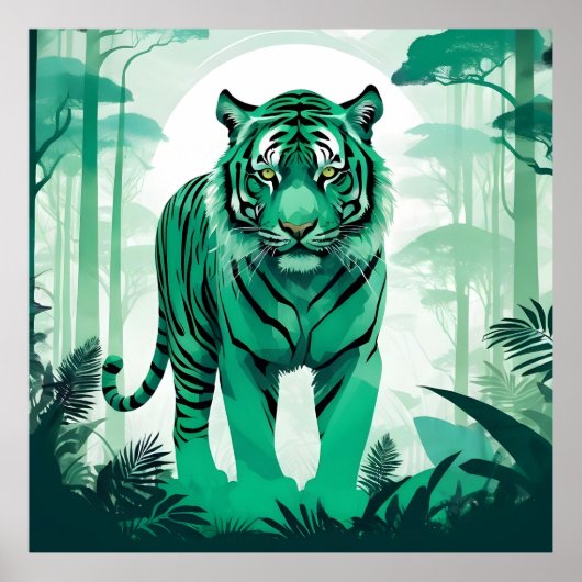 タイガー野生動物自然環境フォレスト ポスター (正面)