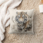 タイガー野生動物 クッション (ブランケット)